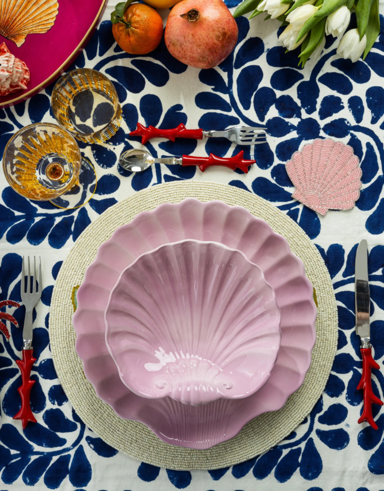 Les Ottomans Shell ceramic bowl - Lilac