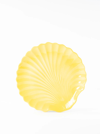 Les Ottomans Shell ceramic dinner plate - Yellow Les Ottomans Shell ceramic dinner plate - Yellow