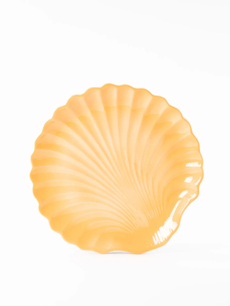 Les Ottomans Shell ceramic dinner plate - Orange Les Ottomans Shell ceramic dinner plate - Orange