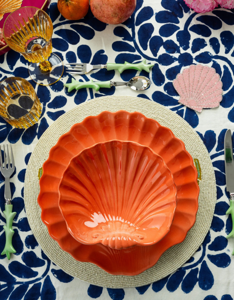Les Ottomans Schelpvormig Keramisch Dinerbord