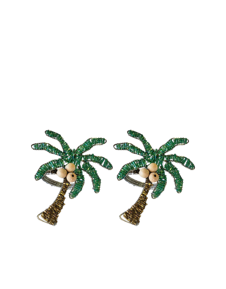 Les Ottomans Palm napkin holders - set of six
