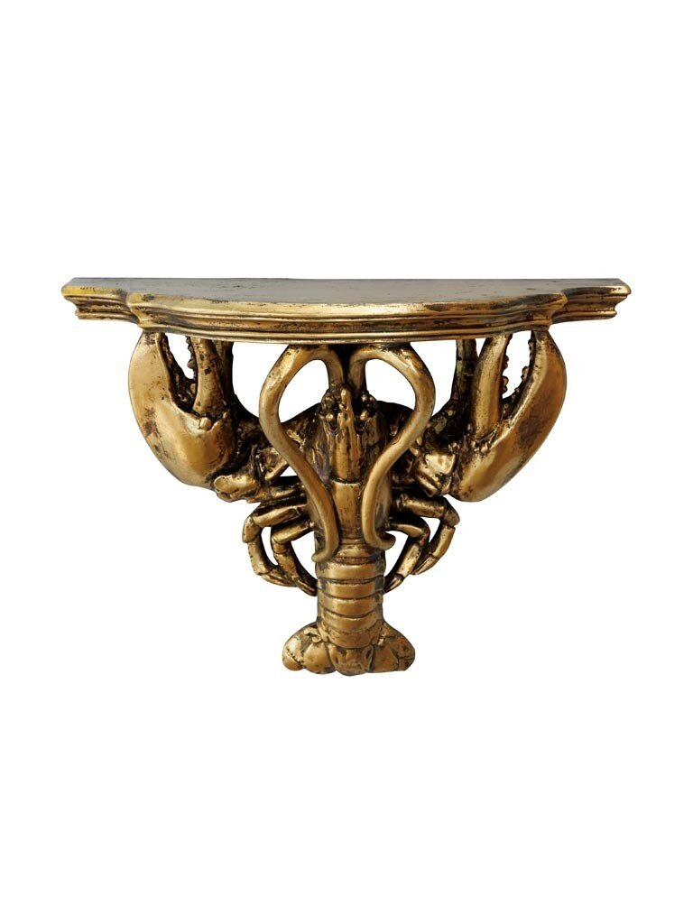 Wall shelf with lobster