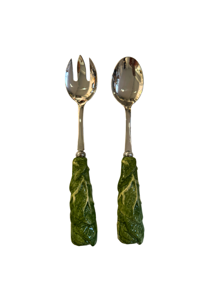 Les Ottomans Radicchio Serveerlepel & Vork Set