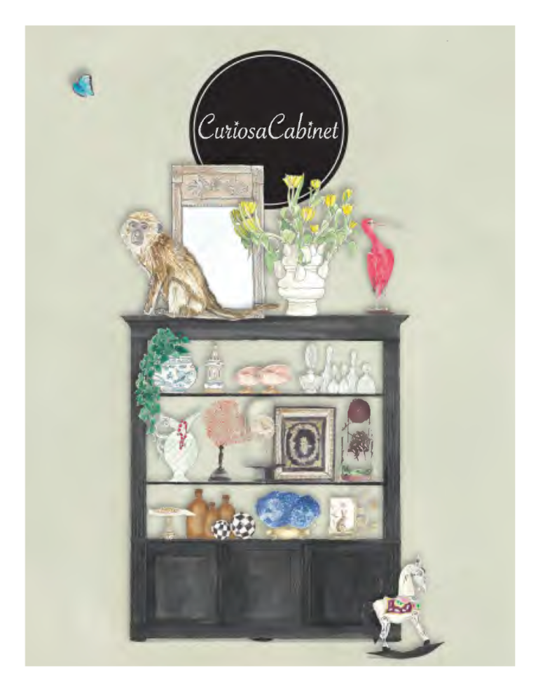 Marlies Boomsma Vintage houten lijst met goud en zwart