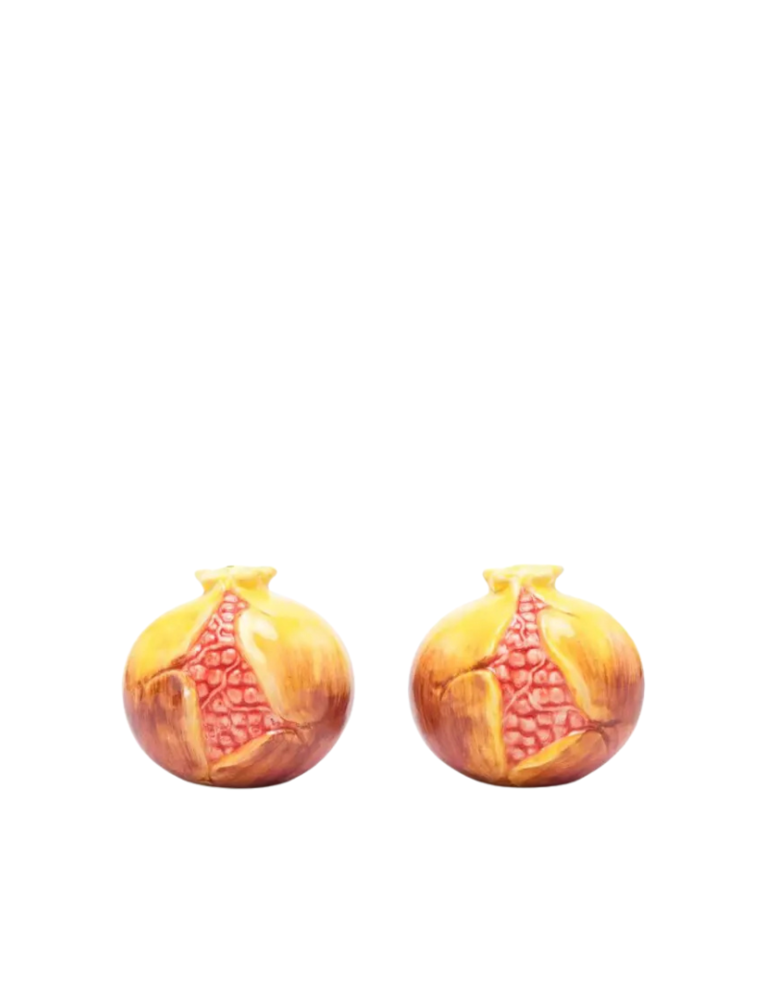 Les Ottomans Pomegranate salt & Pepper shakers