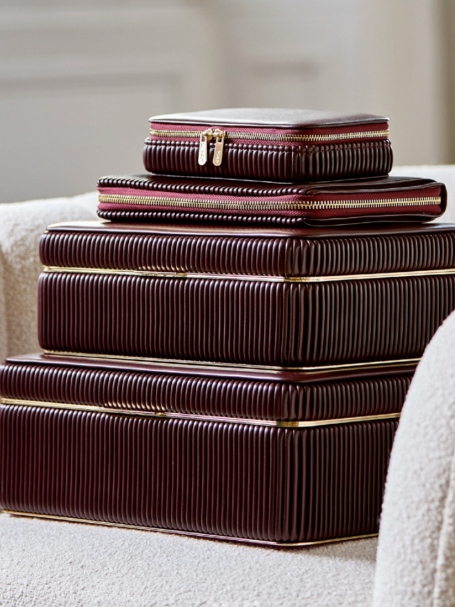 Bella zip case - Bordeaux - Curiosa Cabinet