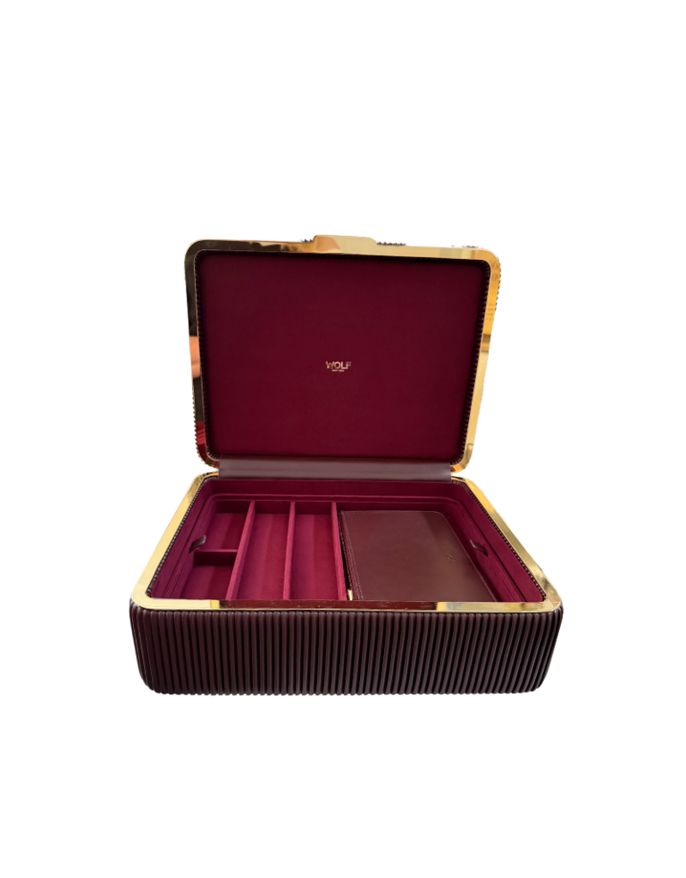 WOLF Bella large jewelry box - bordeaux
