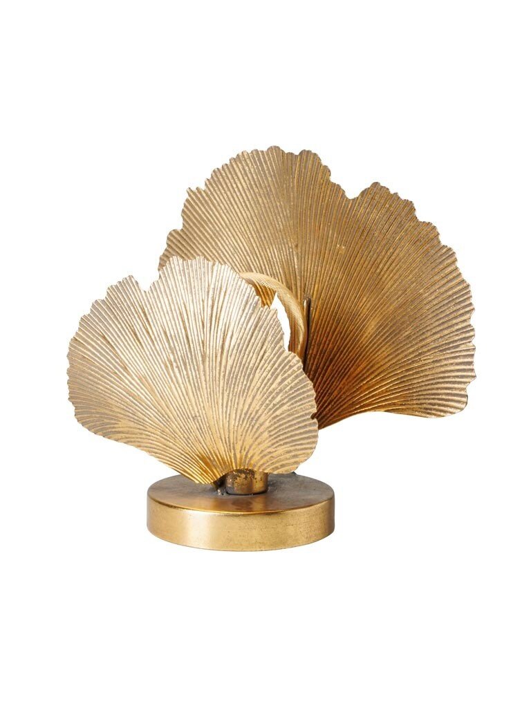 Gouden Ginkgo Tafellamp – 31,5 cm