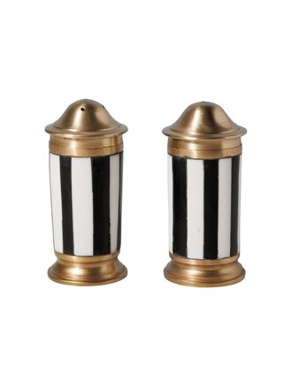 Black & White Salt & Pepper Shaker Set
