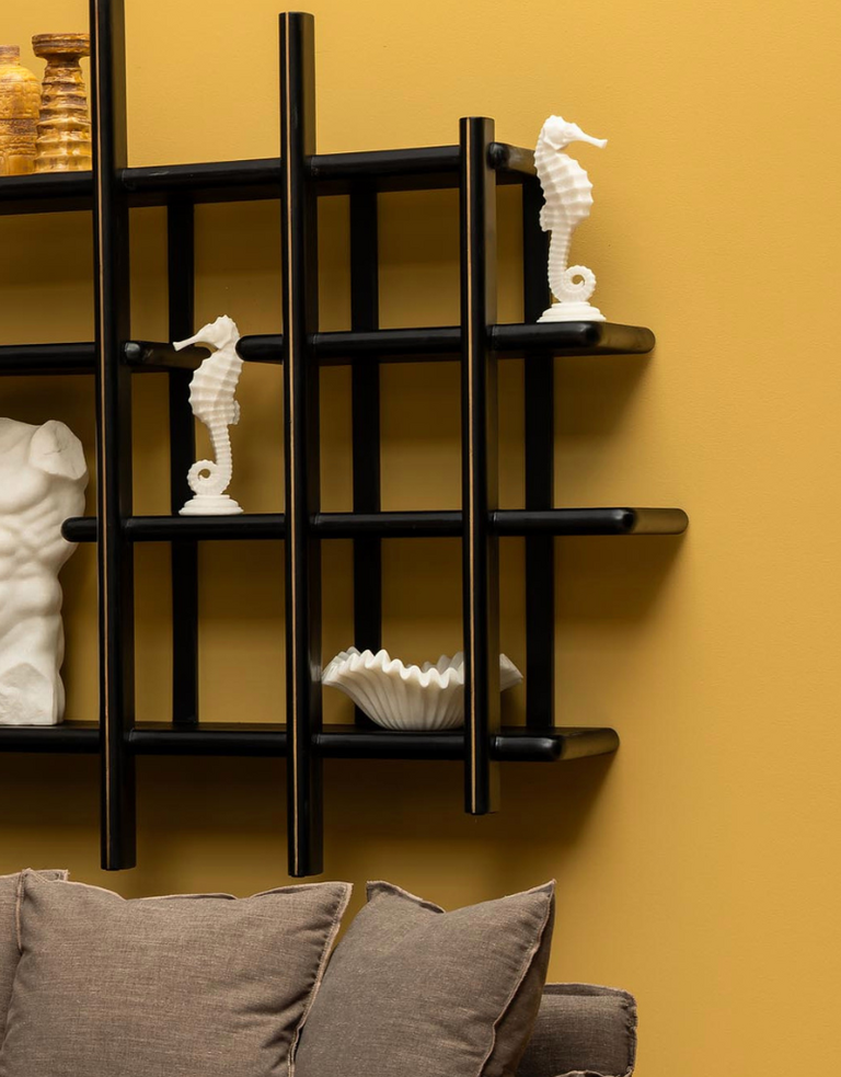 Witte Zeepaardje Boekensteunen – Polyresin – 32 x 12 x 10 cm