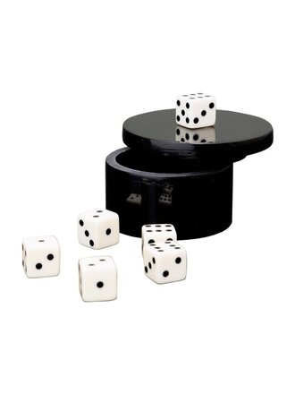 Black Dice Box with Dice