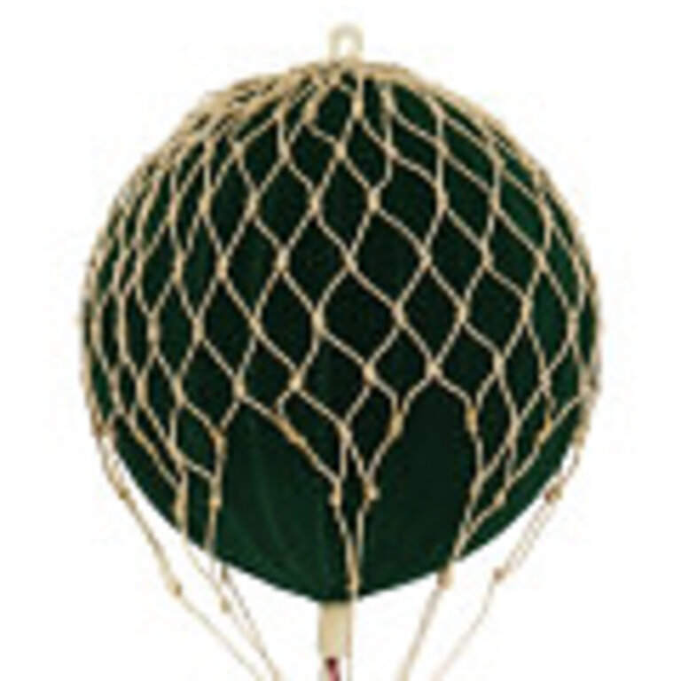 Floating the Skies – Velvet Hot Air Balloon – Green – Ø 8.5 cm