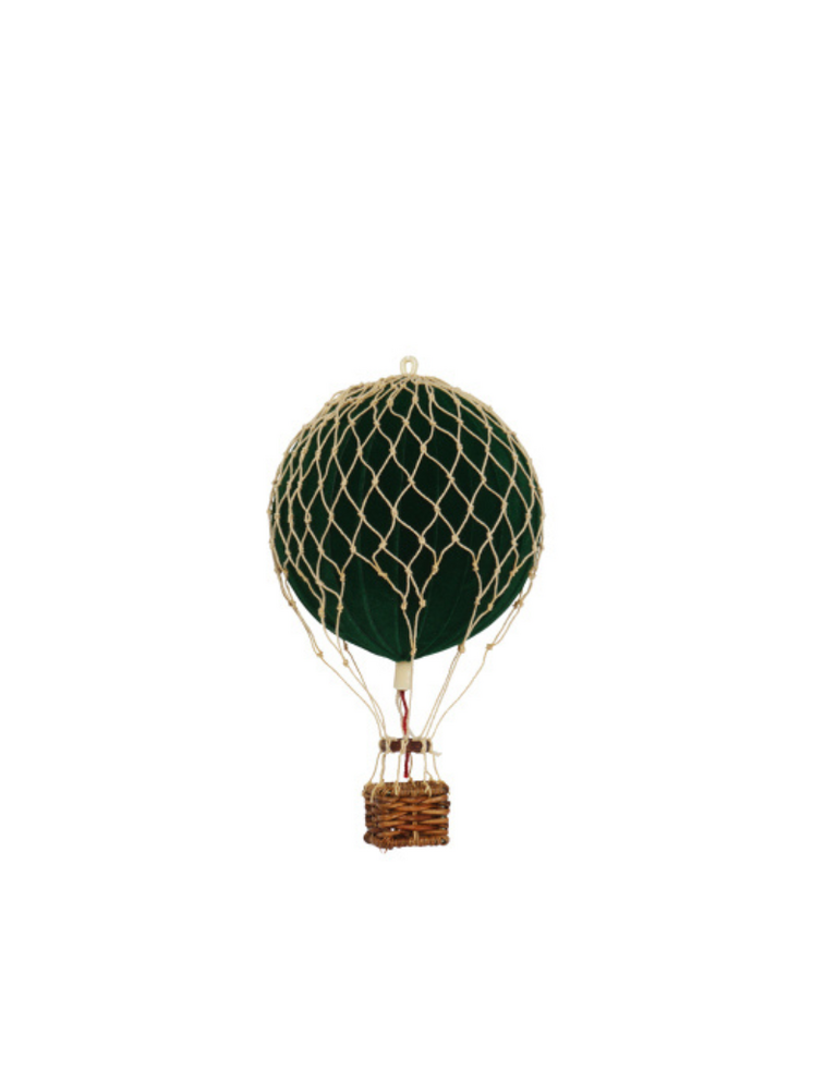 Floating the Skies – Fluwelen Luchtballon – Groen – Ø 8,5 cm