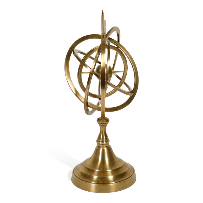 Arrow Armillary – Brass Finish – 28 × 20.5 × 35.5 cm