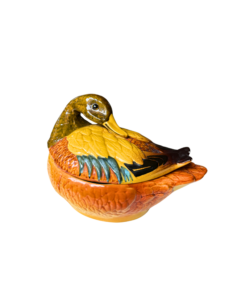 Vintage Ceramic Duck Terrine – Sourced in Tuscany