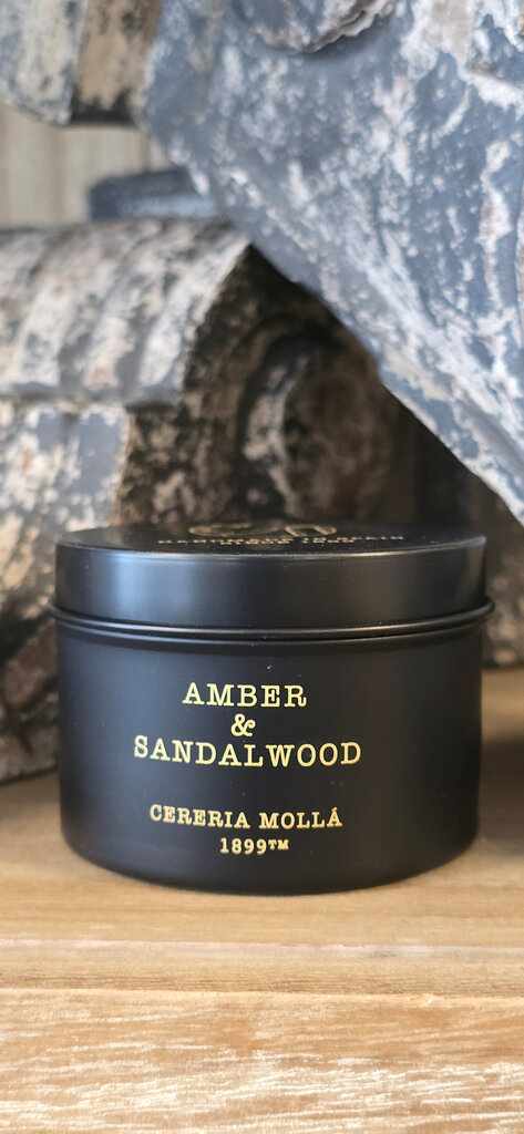 Cerería Mollá 1899 Reiskaars in blik – Amber & Sandalwood – 90 g