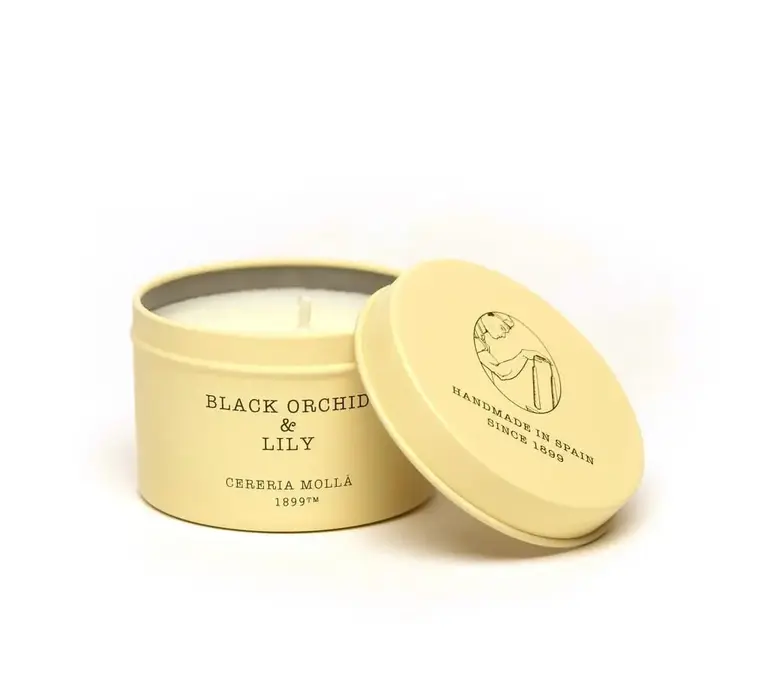 Cerería Mollá 1899 Reiskaars in blik – Black Orchid & Lily – 90 g