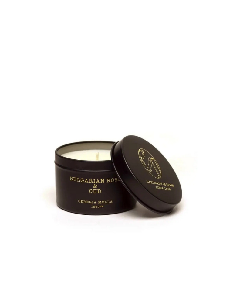 Cerería Mollá 1899 Tin travel candle  - Bulgarian Rose & Oud - 90gr