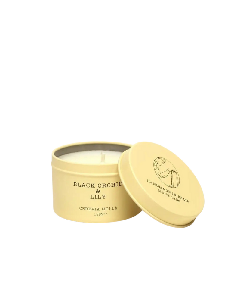 Cerería Mollá 1899 Reiskaars in blik – Black Orchid & Lily – 90 g