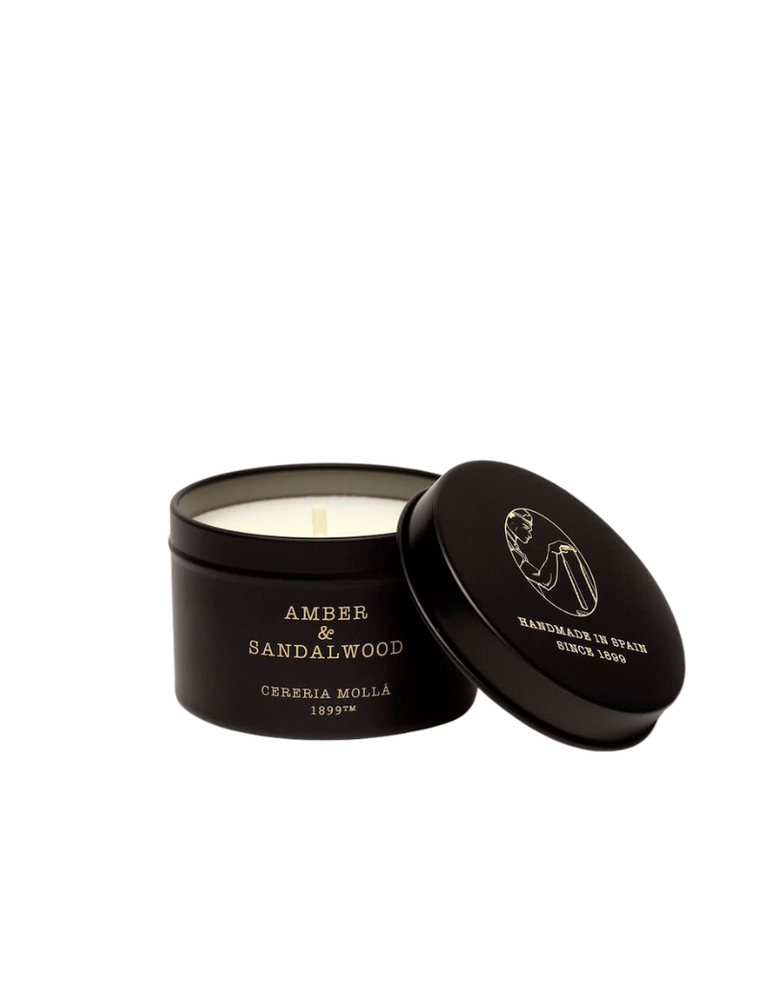 Cerería Mollá 1899 Reiskaars in blik – Amber & Sandalwood – 90 g