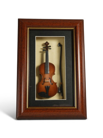 Authentic Models Mini Viool in Lijst