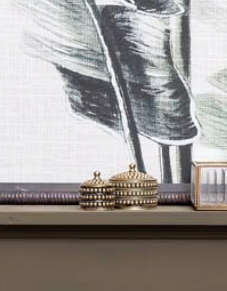 Set van twee geponte messing doosjes