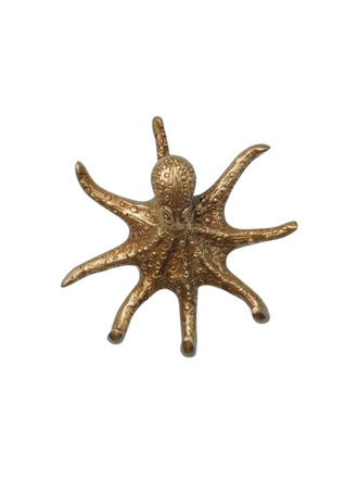 Octopus Wandhaak – Messing