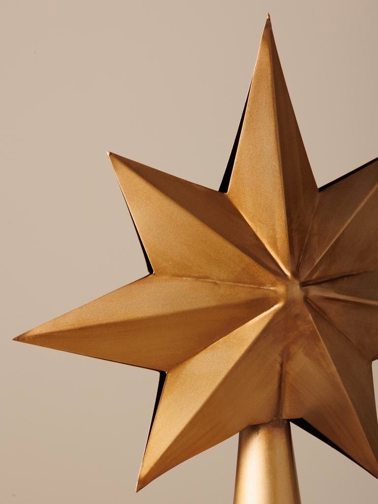 ‘Electra’ Kerstdecoratie – Gouden IJzeren Ster – 47 × 32 × 9 cm