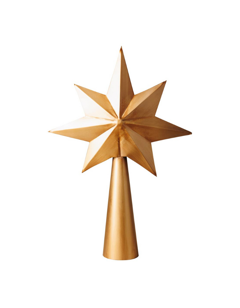 ‘Electra’ Christmas Decoration – Gold Iron Star – 47 × 32 × 9 cm