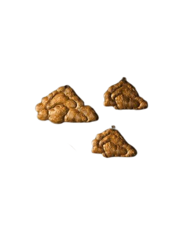 Boncoeurs Cloud Ornament – Brass – Available in Two Sizes
