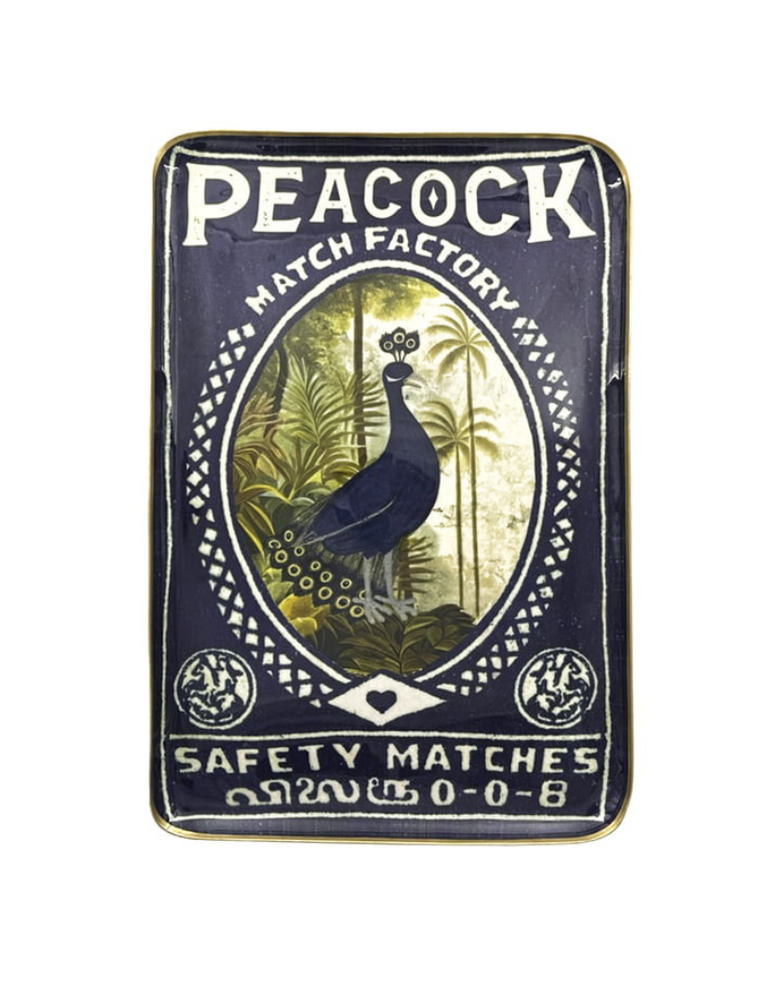 Boncoeurs Large Reception Tray – Peacock