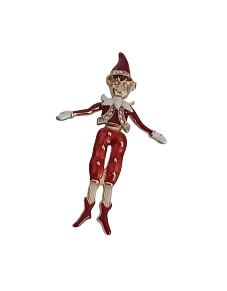 Vintage Vintage Napier brooch – harlequin elf