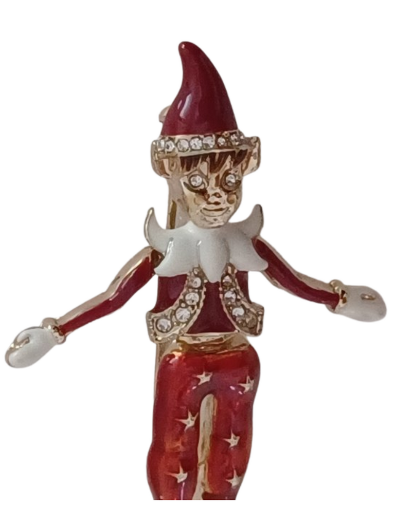 Vintage Vintage Napier broche – harlekijn elf