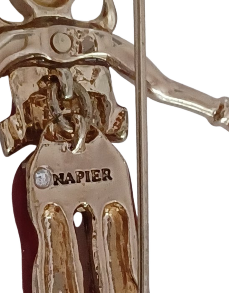 Vintage Vintage Napier brooch – harlequin elf