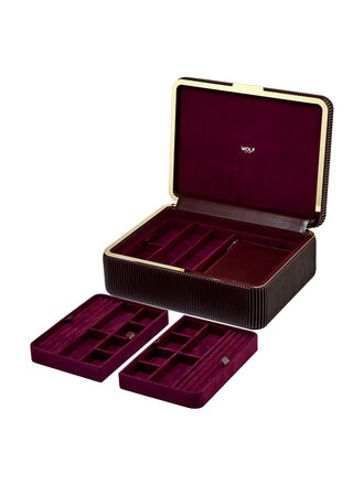 WOLF Bella large jewelry box - bordeaux