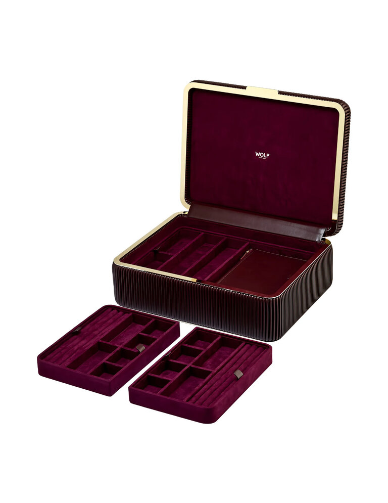 WOLF Bella large jewelry box - bordeaux