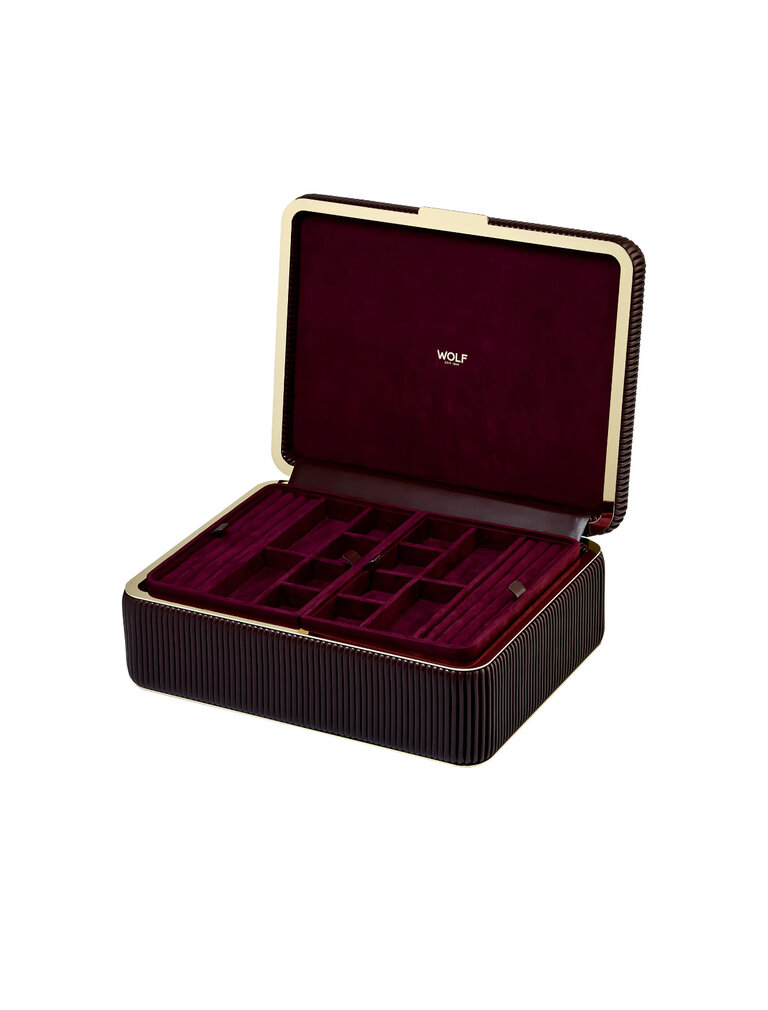 WOLF Bella large jewelry box - bordeaux