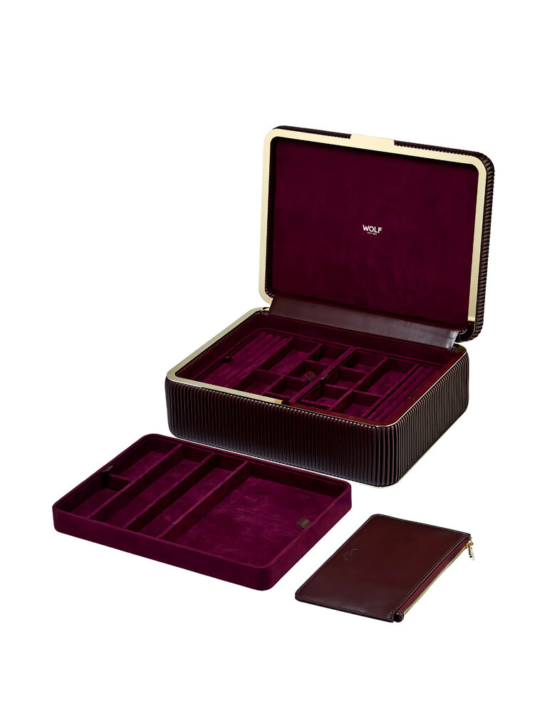 WOLF Bella large jewelry box - bordeaux