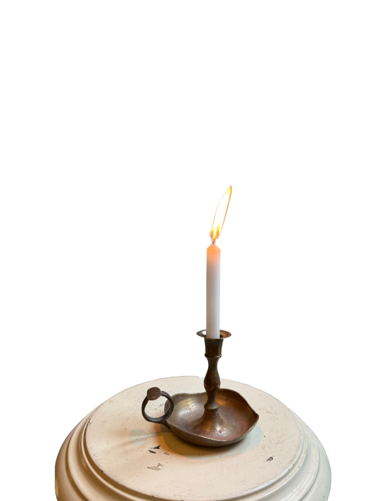 Vintage Messing Kandelaar met Handvat – Spanje