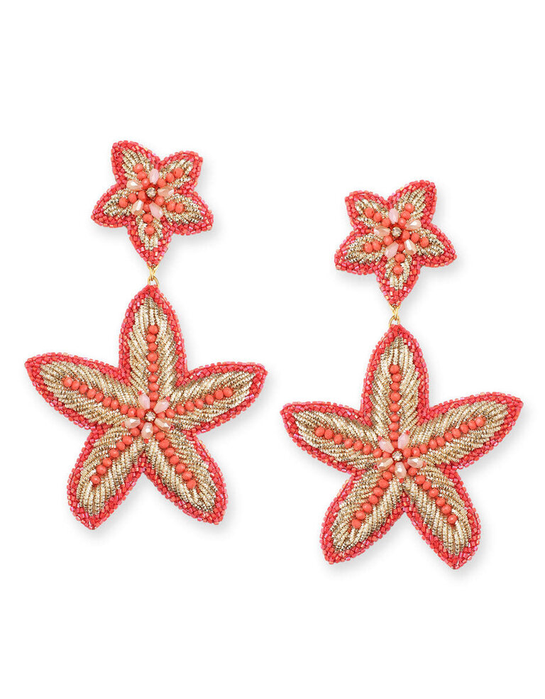 Olivia Dar Maxi Starfish Earrings – Gold