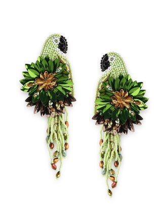 Olivia Dar Parrot Earrings – Matcha