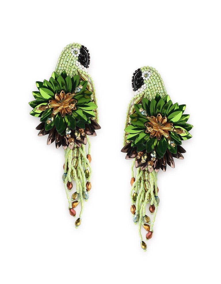 Olivia Dar Parrot Earrings – Matcha