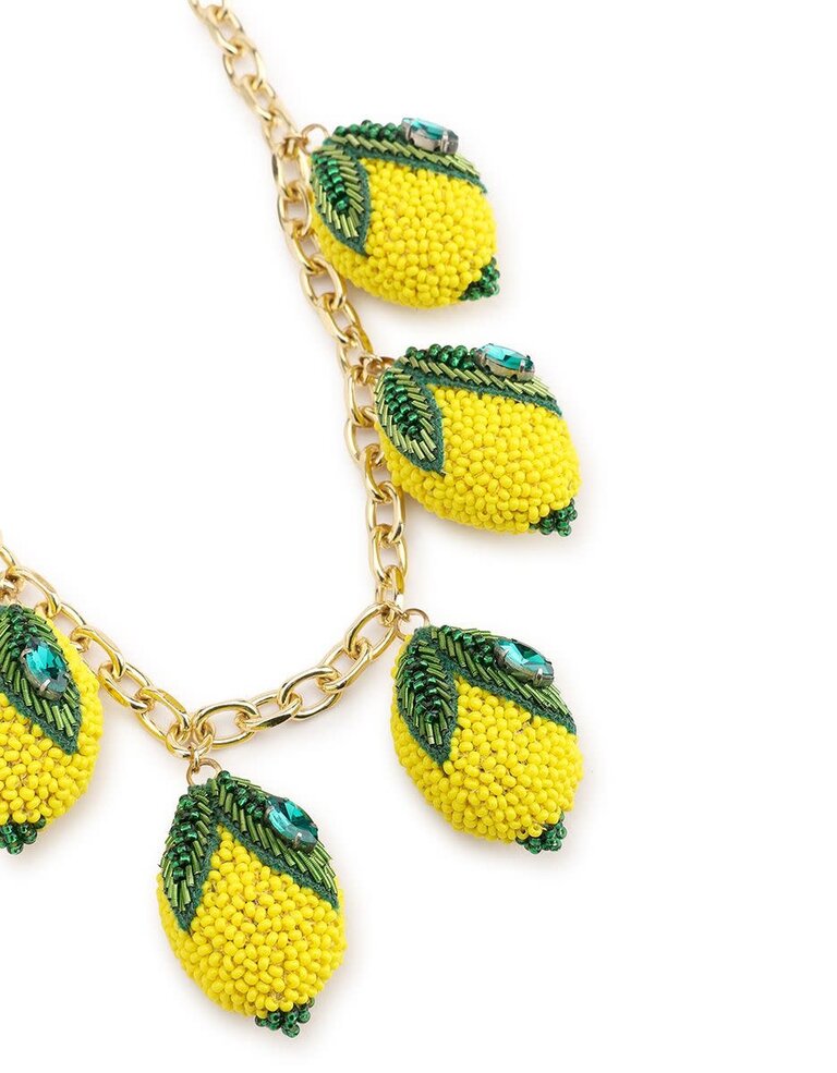 Olivia Dar Citrus Necklace – Yellow | Olivia Dar