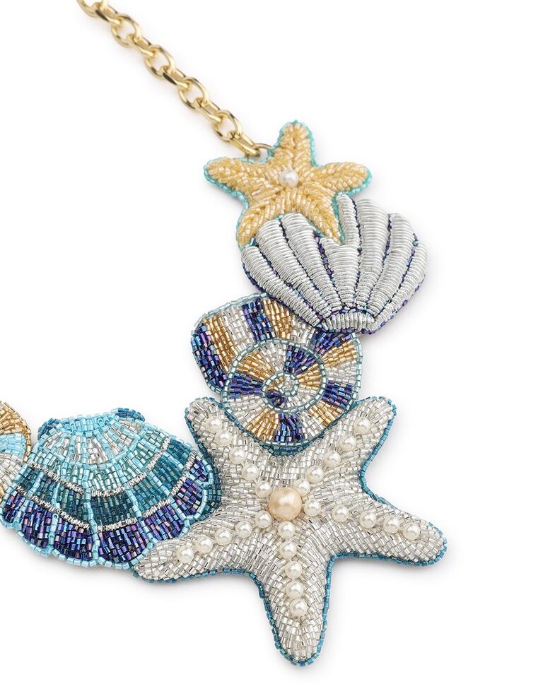 Olivia Dar Starfish Necklace – Blue | Olivia Dar