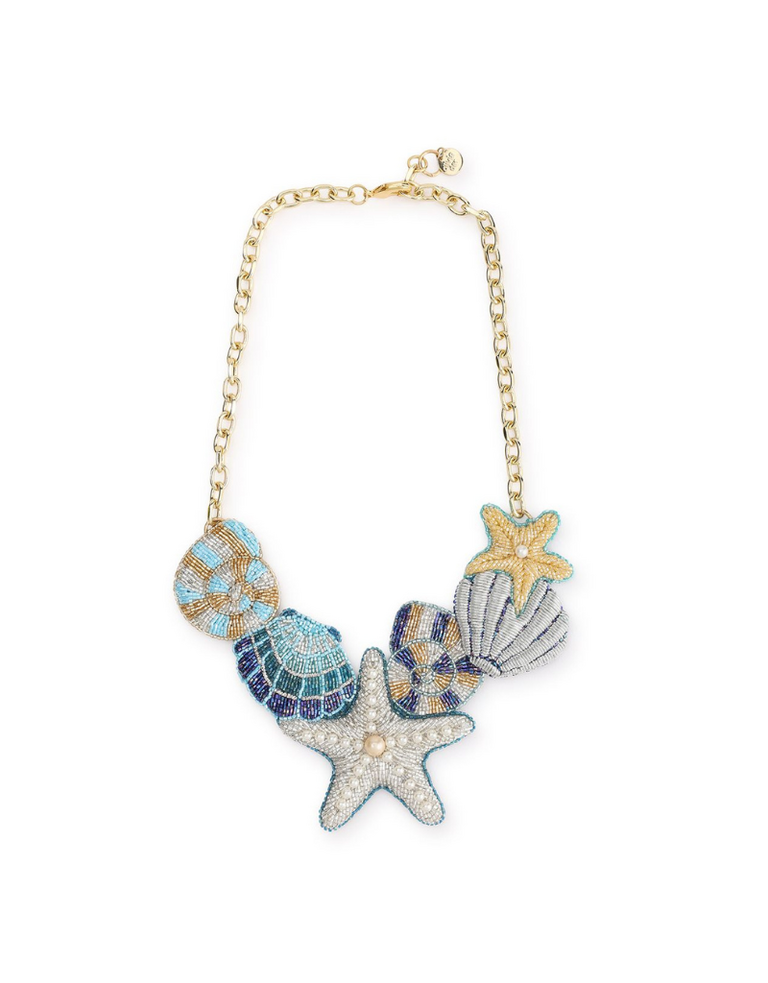 Olivia Dar Starfish Necklace – Blue | Olivia Dar