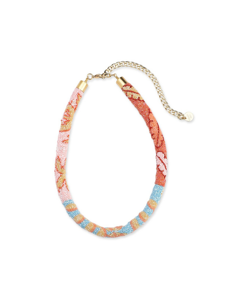 Olivia Dar Choker Necklace – Light Blue | Olivia Dar