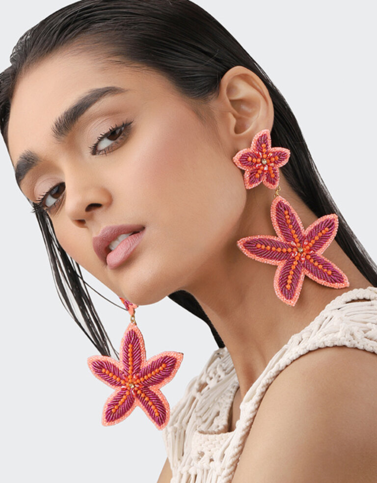 Olivia Dar Maxi Starfish Earrings – Gold