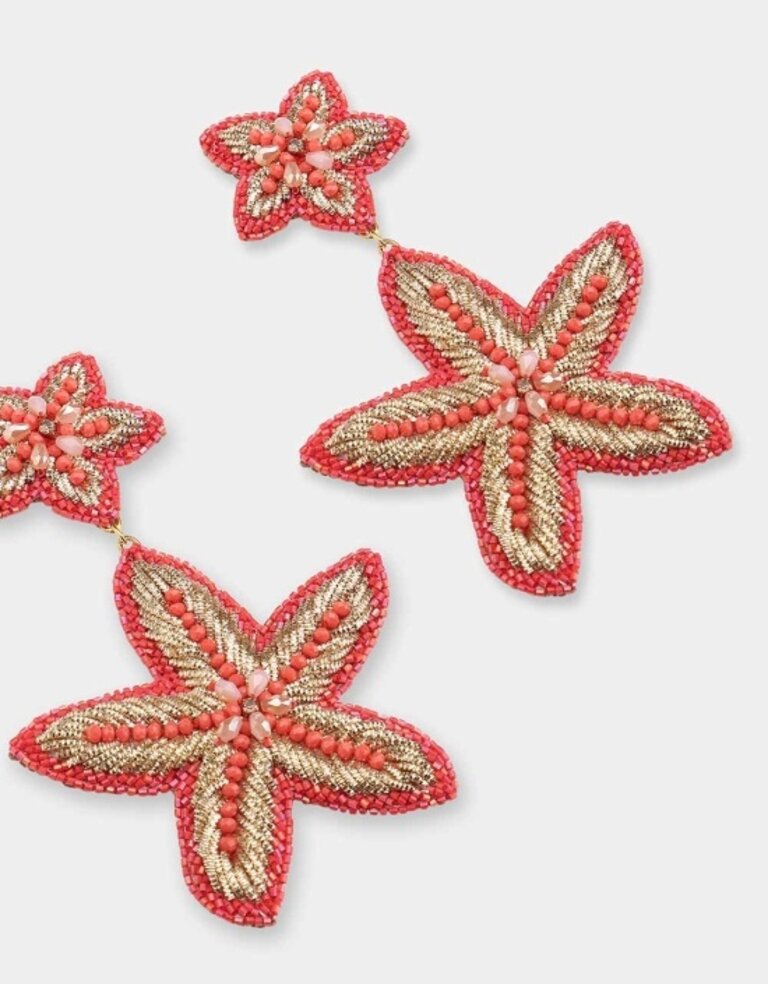 Olivia Dar Maxi Starfish Earrings – Gold