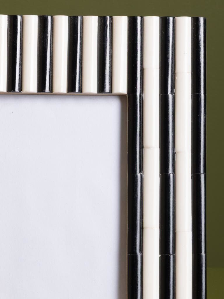 Fotolijst Zwart-Wit Strepen – 10 × 15
