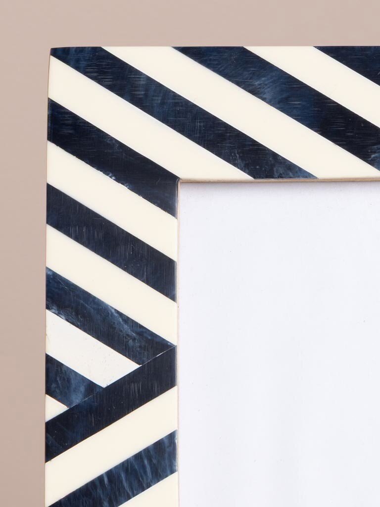 Fotolijst met Blauwe Diagonale Strepen – 10 × 15